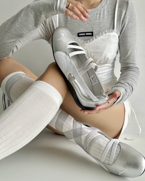 PUMA Speedcat Ballet Metallic Silver