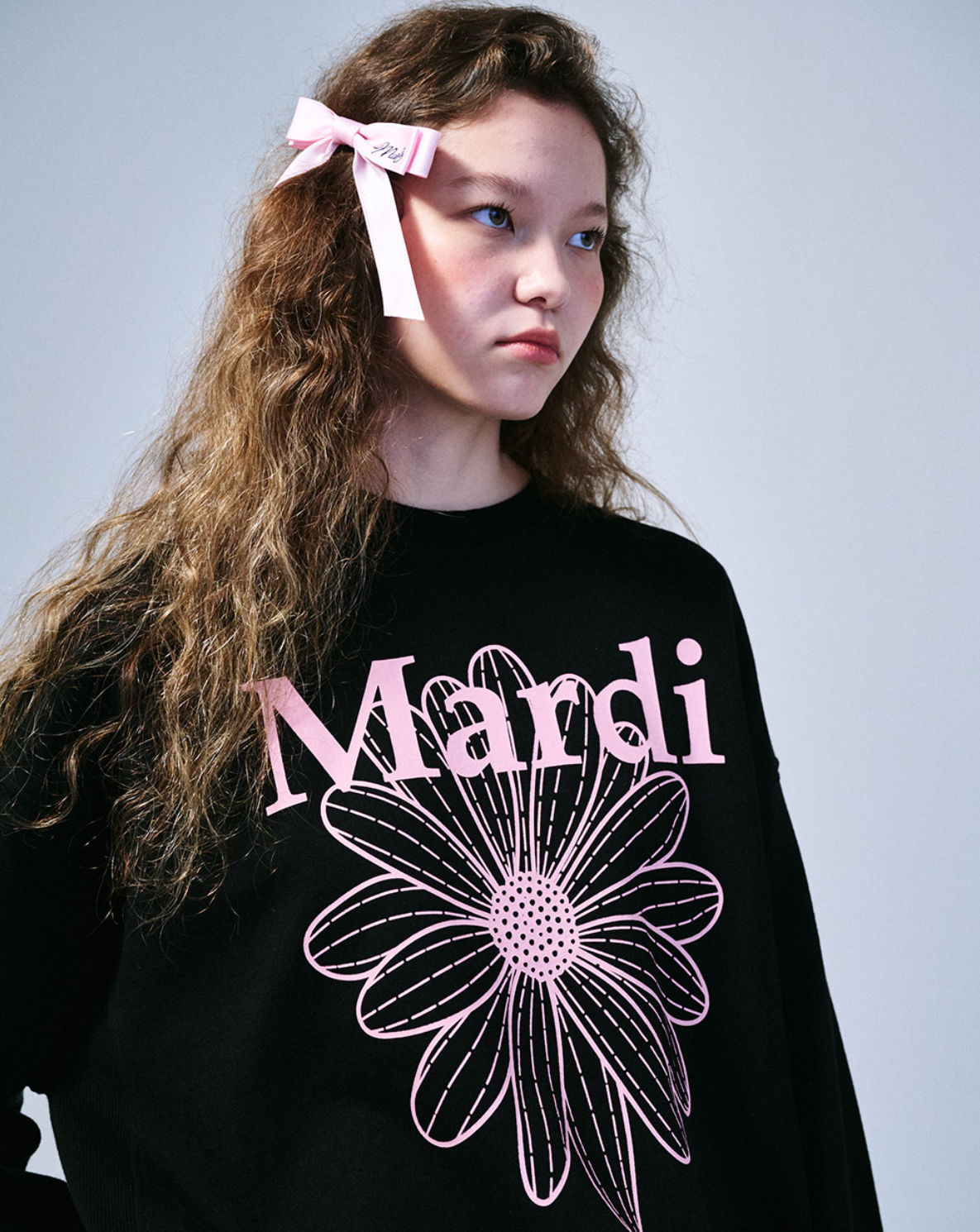 MARDI MERCREDI Sweatshirt Flowermardi ''Black Pink''