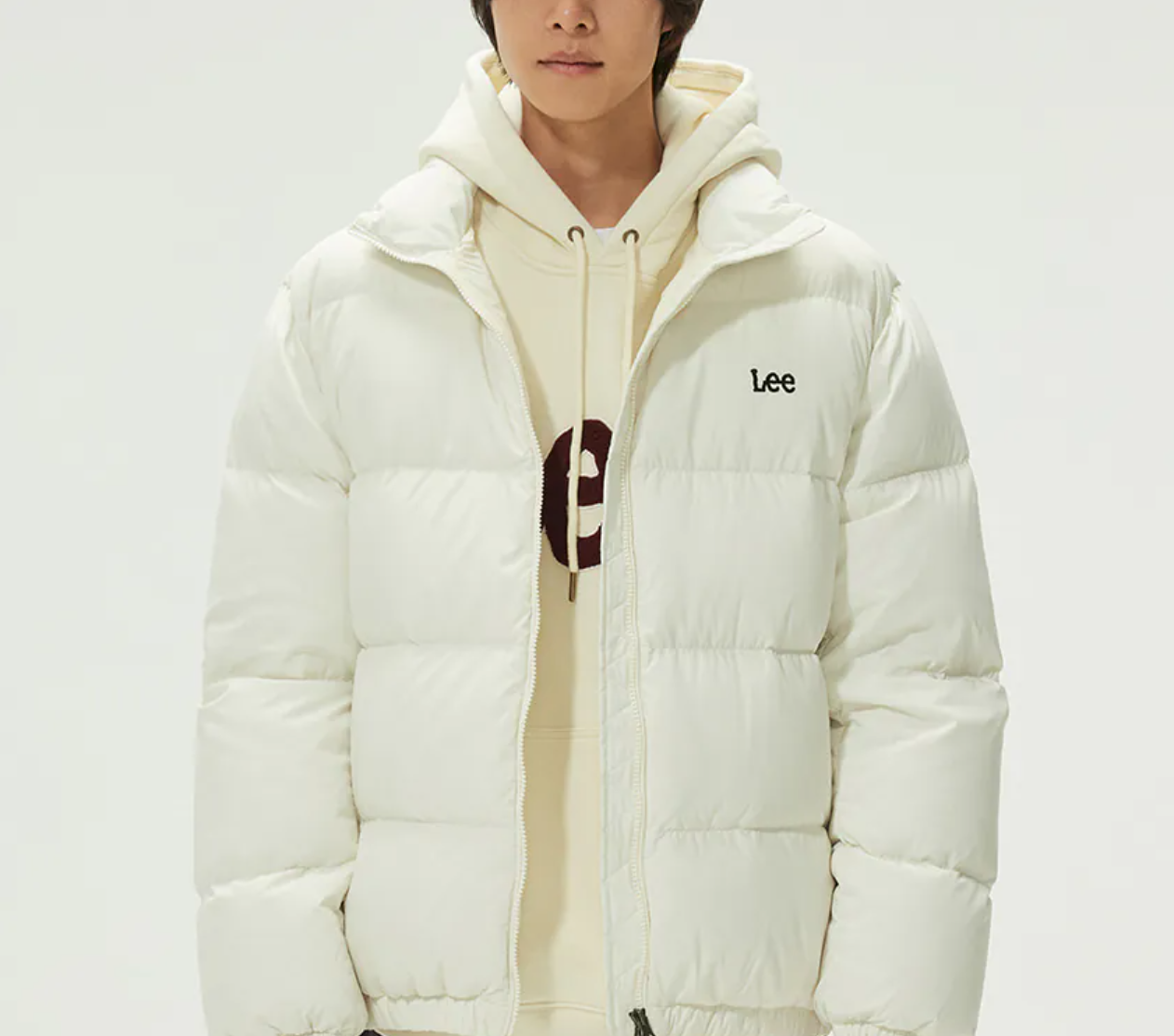 Lee Puffer Jacket White