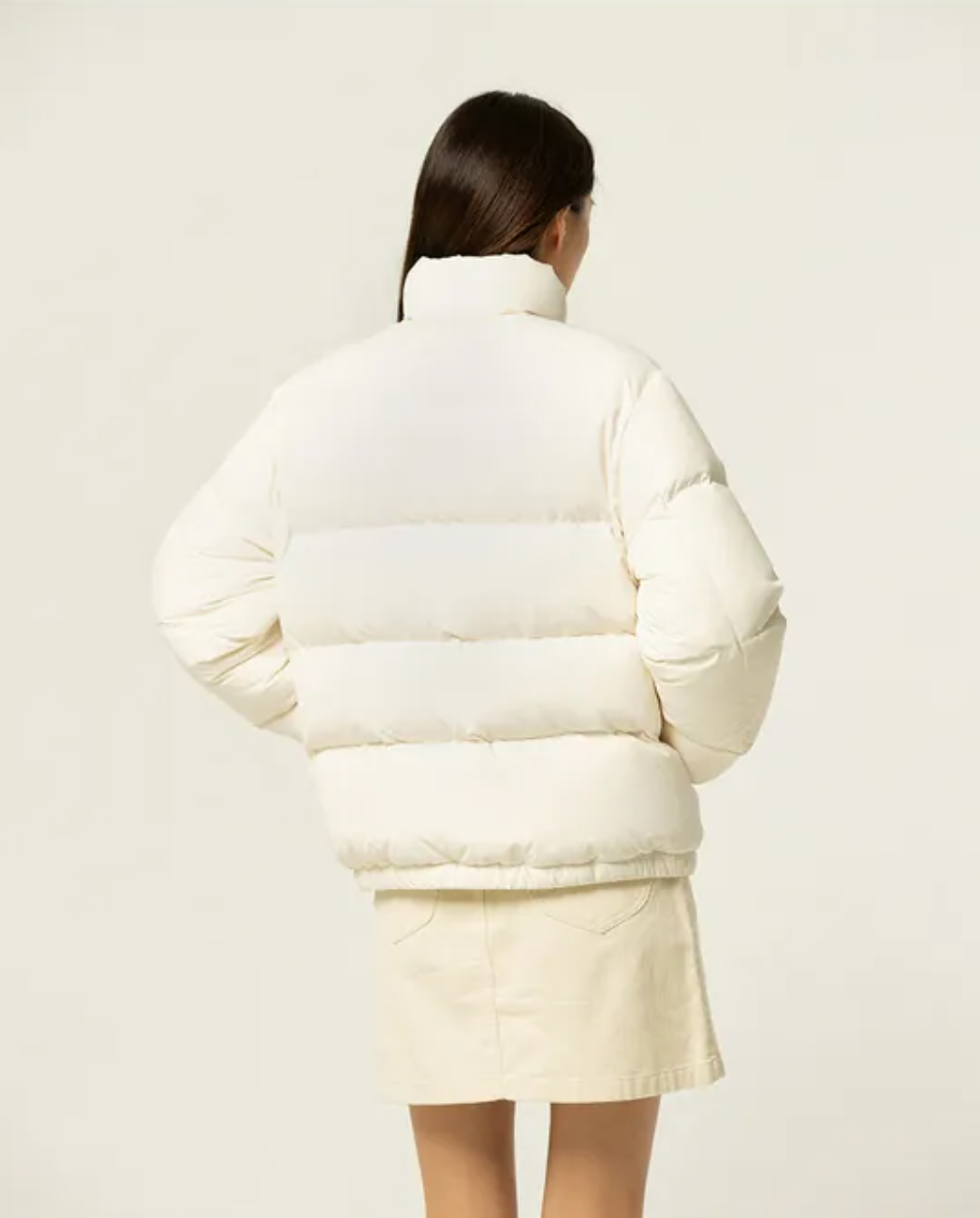 Lee Puffer Jacket White