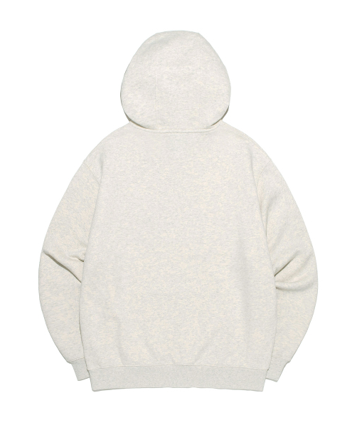 Lee Big Embroidered Logo Hoodie (Oatmeal & Navy)