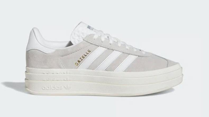 [厚底]Adidas Gazelle Bold Grey Two HQ6893 - HADNUS