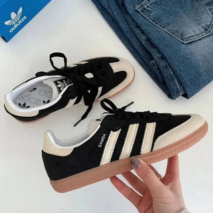 ADIDAS SAMBA OG 杏茶黑 - HADNUS