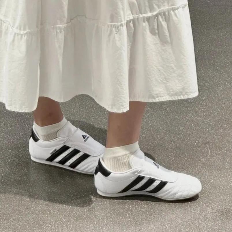 Adidas Taekwondo White Black - HADNUS