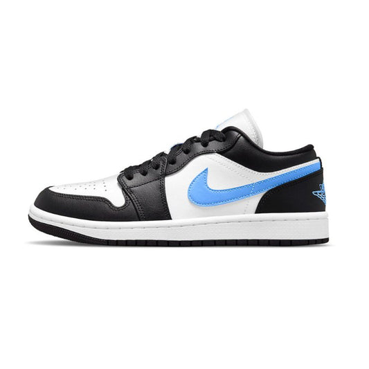 Air Jordan 1 Low Wmns Black University Blue - HADNUS