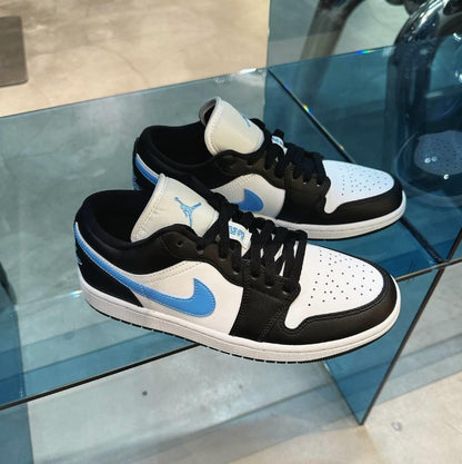 Air Jordan 1 Low Wmns Black University Blue - HADNUS