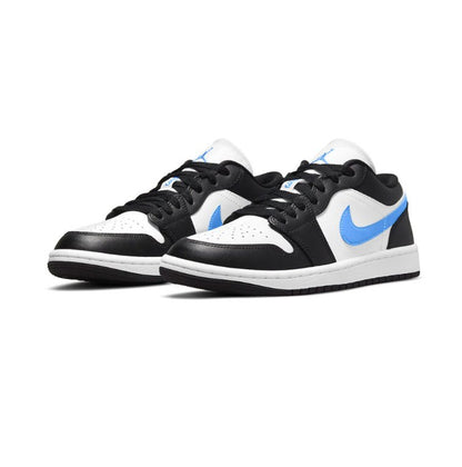 Air Jordan 1 Low Wmns Black University Blue - HADNUS