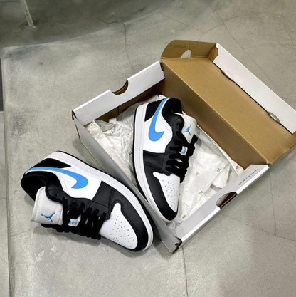 Air Jordan 1 Low Wmns Black University Blue - HADNUS