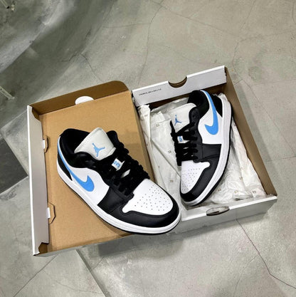 Air Jordan 1 Low Wmns Black University Blue - HADNUS