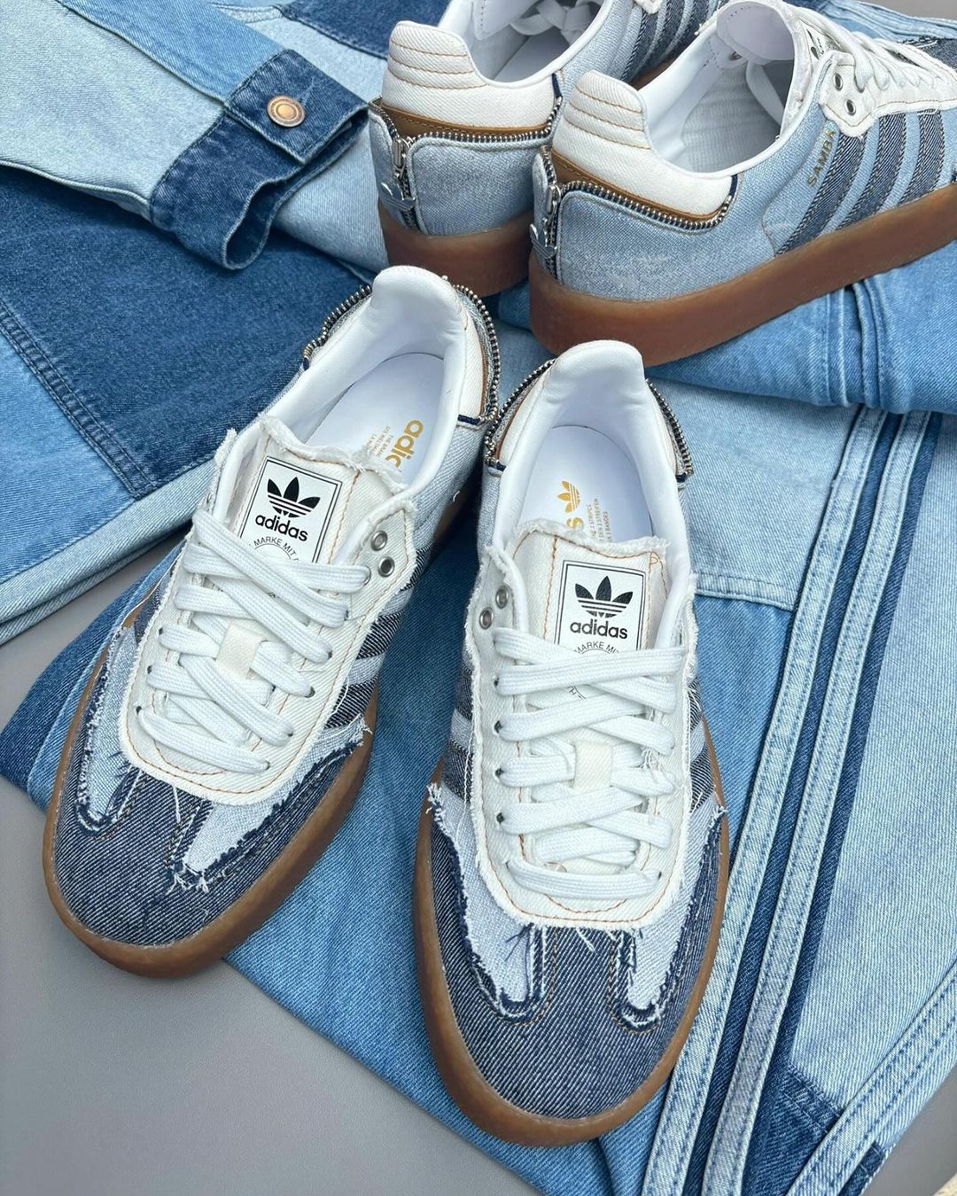 atmos x Adidas SAMBAE W Stacked Denim - HADNUS