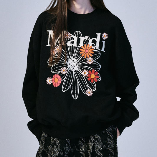 MARDI MERCREDI Blossom Sweatshirt Flowermardi ''Black''