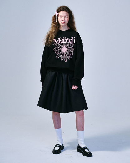 MARDI MERCREDI Sweatshirt Flowermardi ''Black Pink''