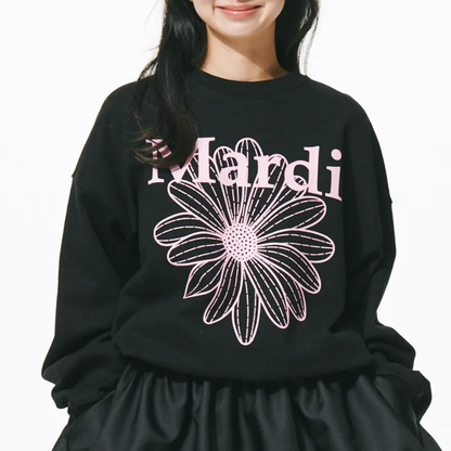 MARDI MERCREDI Sweatshirt Flowermardi ''Black Pink''