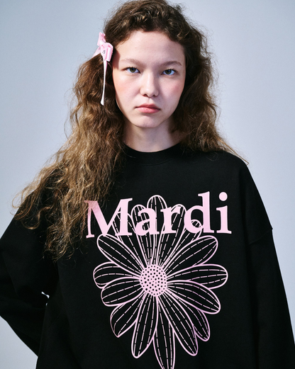 MARDI MERCREDI Sweatshirt Flowermardi ''Black Pink''