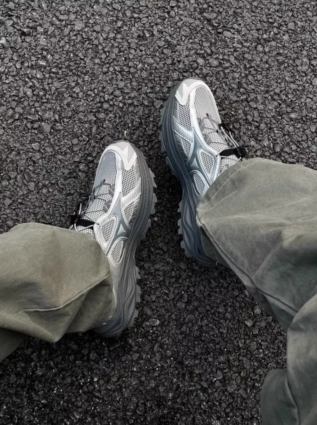 Mizuno Racer Trail SE Grey Silver