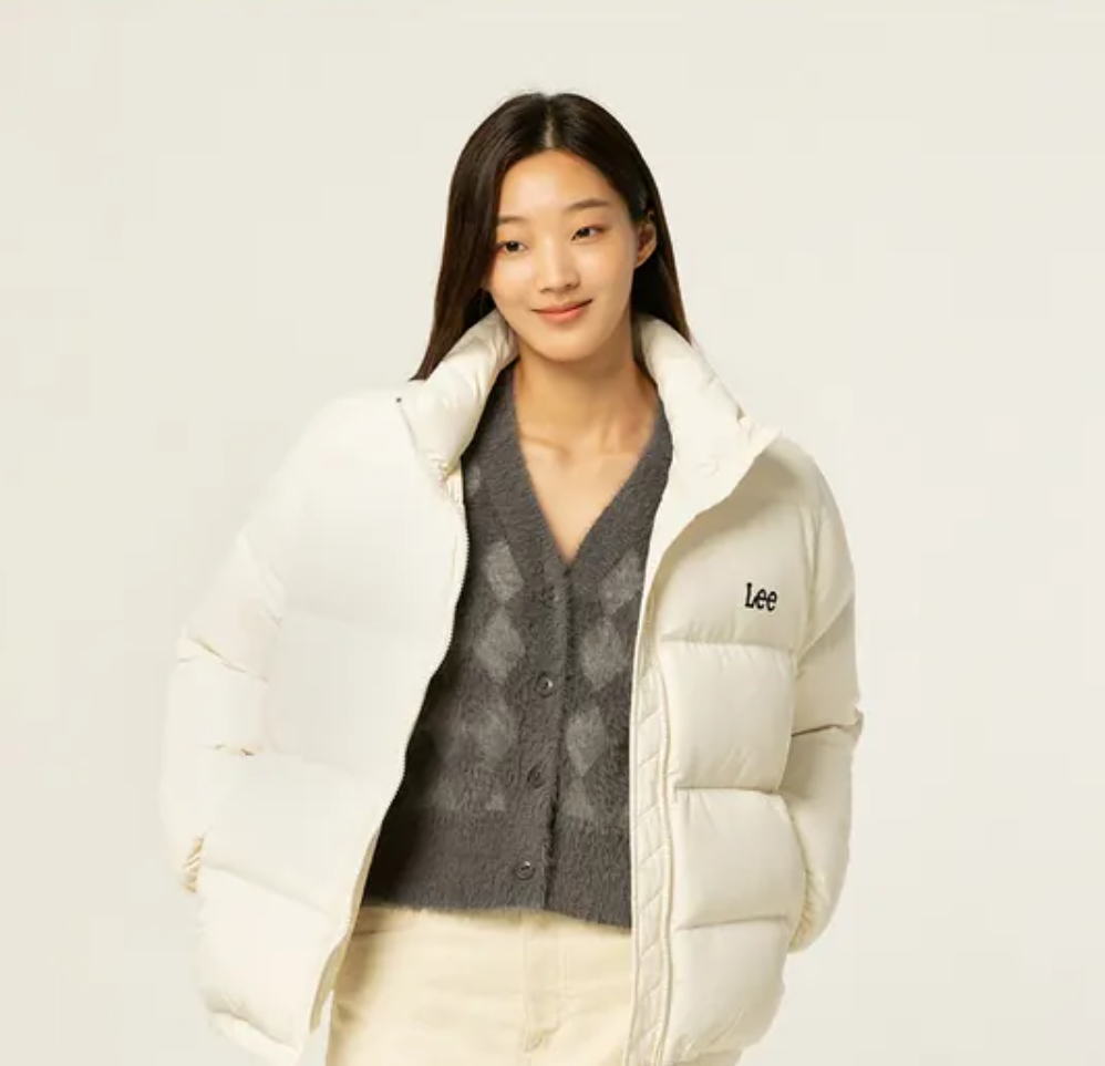 Lee Puffer Jacket White