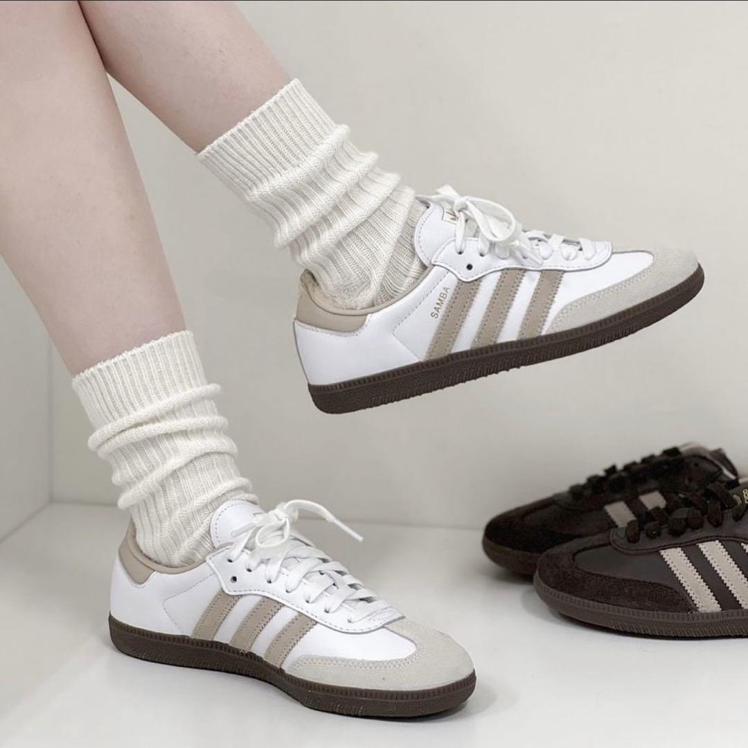 adidas original Samba OG 絕美奶茶色 ( 金箔奶茶主題！) JI0218