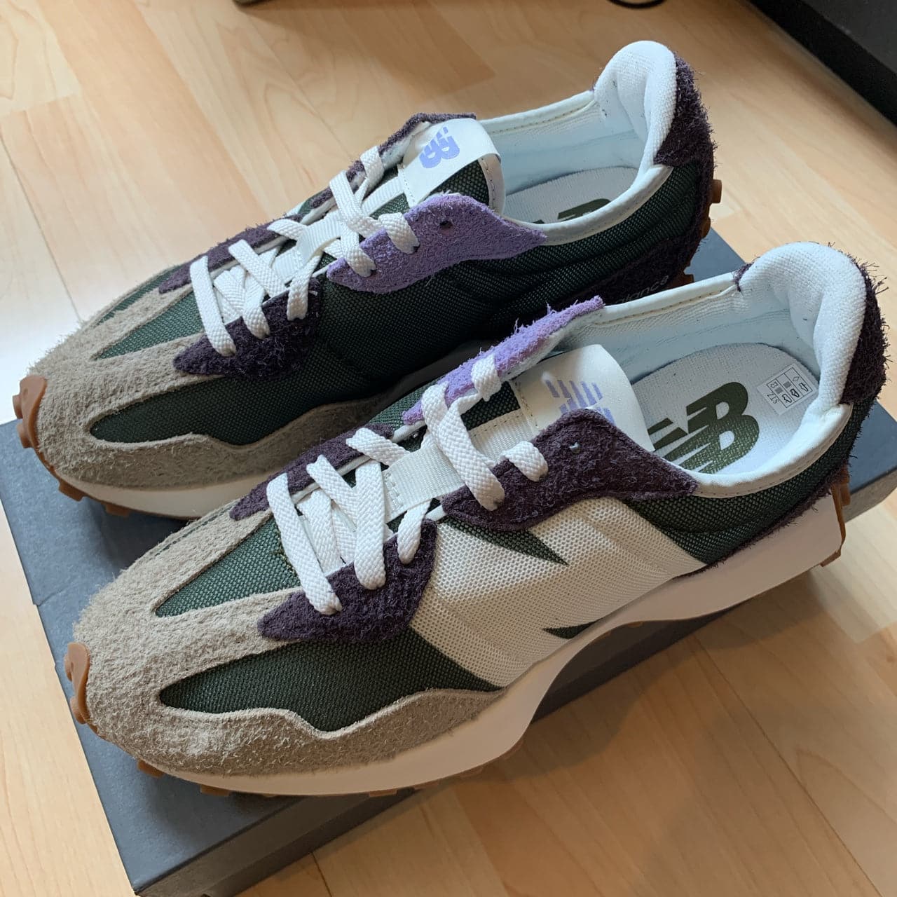 New Balance 327 Olive Purple - HADNUS