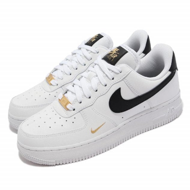 Nike Air Force 1 Low White Black Gold - HADNUS