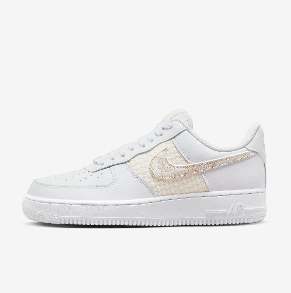 Nike Air Force 1 Low White Gold 刺繡 - HADNUS