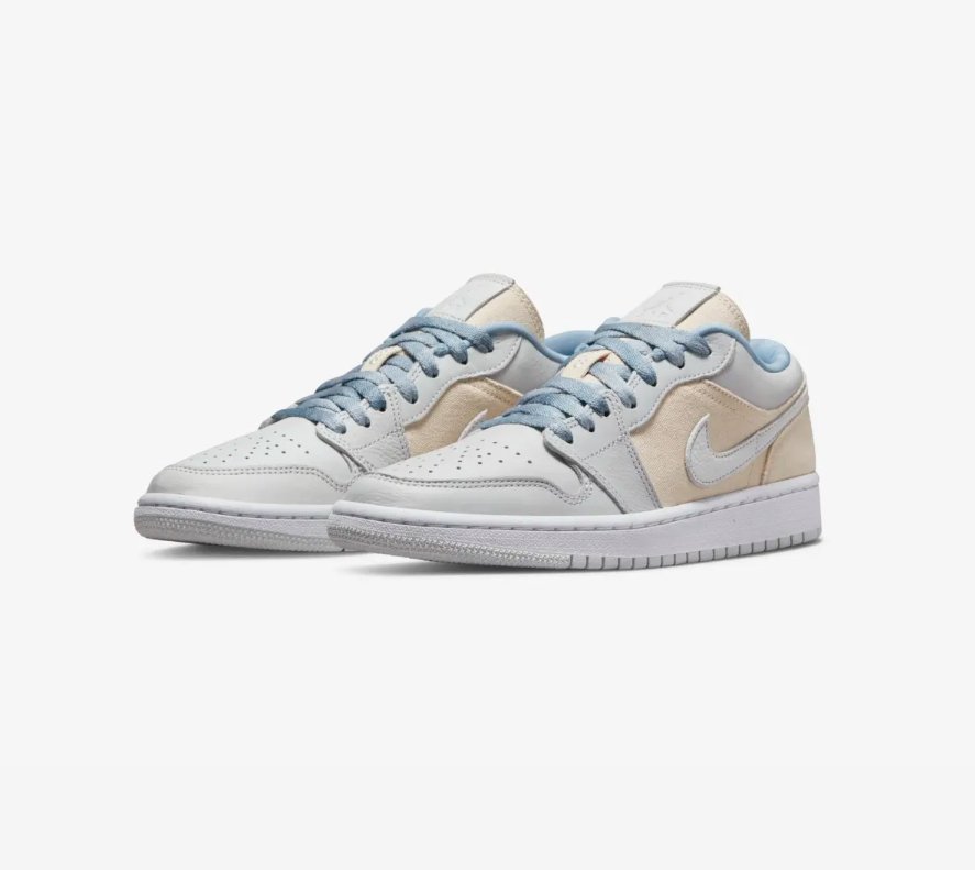 Nike Air Jordan 1 Low Se Canvas Iris Whisper - HADNUS