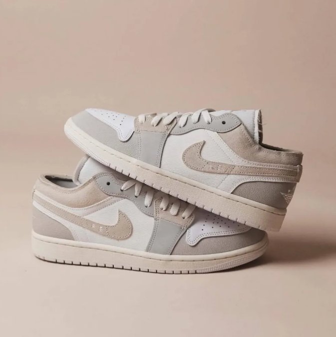 Nike Air Jordan 1 Low Se Craft Tech Grey 奶油灰 - HADNUS