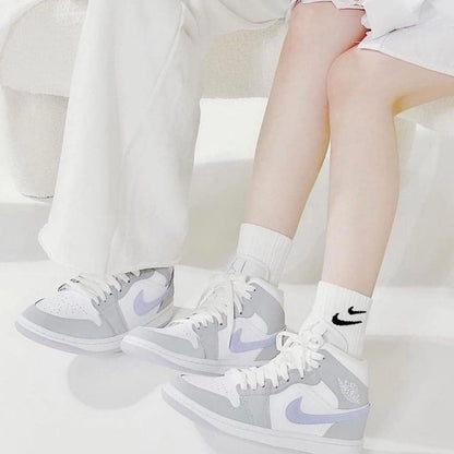 限時優惠! Nike Air Jordan 1 Mid Wolf Grey - HADNUS