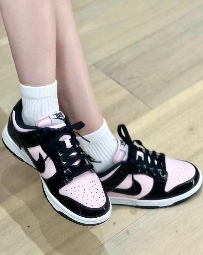 Nike Dunk Low Black Pink 漆皮 - HADNUS