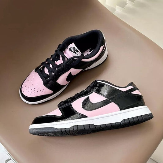 Nike Dunk Low Black Pink 漆皮 - HADNUS