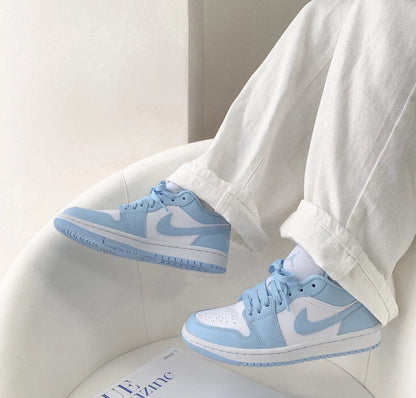 Nike W Air Jordan 1 Low Aluminum 天空藍 - HADNUS