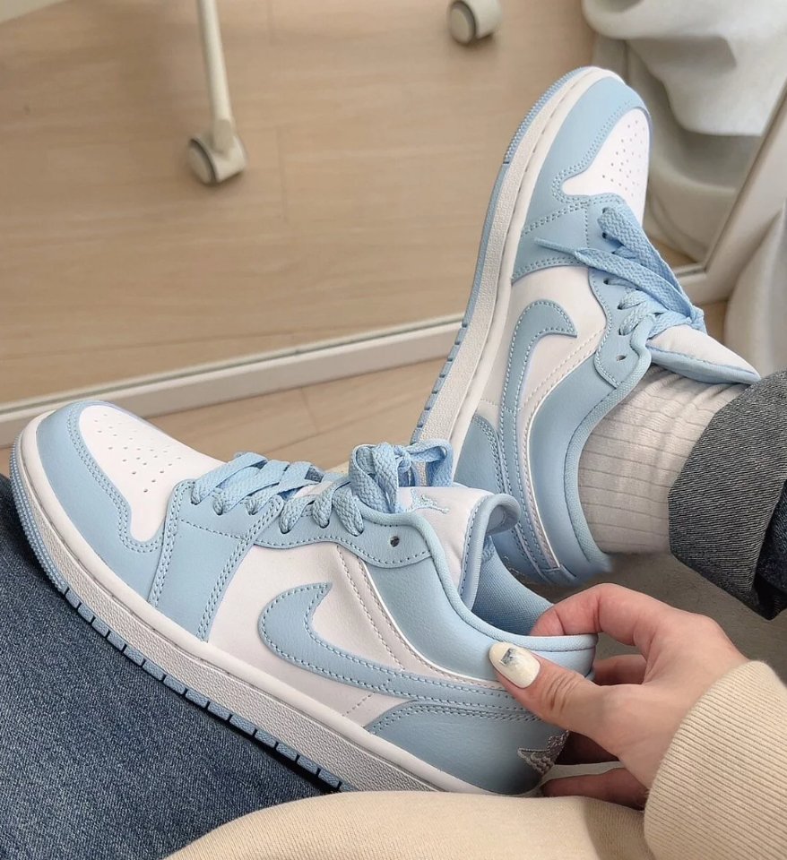 Nike W Air Jordan 1 Low Aluminum 天空藍 - HADNUS