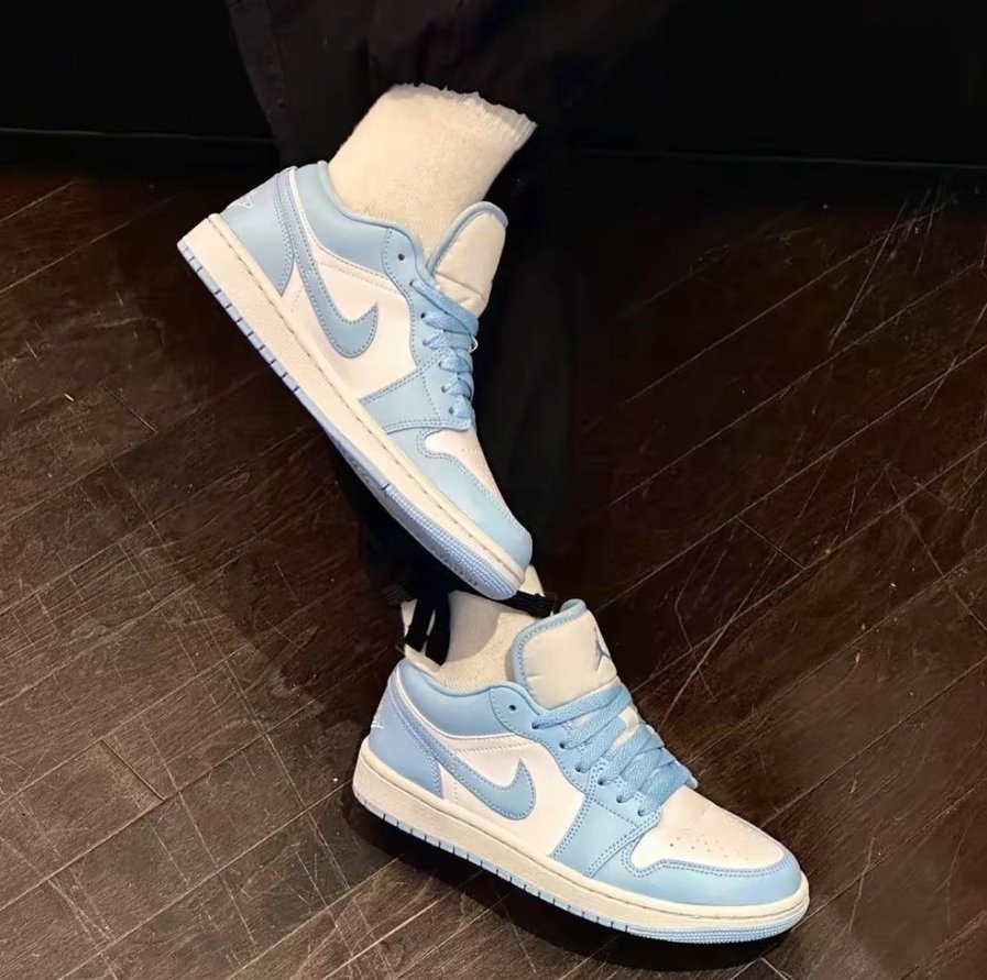 Nike W Air Jordan 1 Low Aluminum 天空藍 - HADNUS