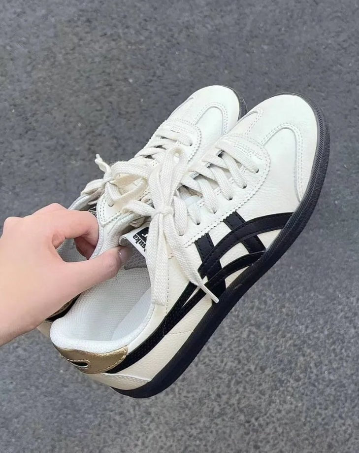 Onitsuka Tiger Tokuten Black White Gold - HADNUS