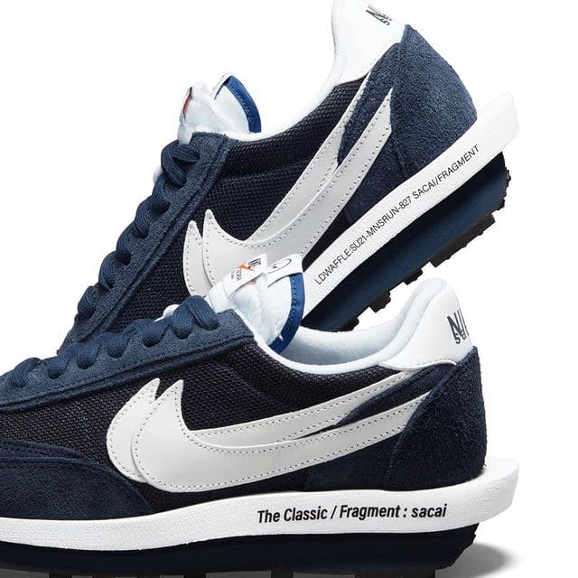 sacai x Fragment x Nike LDWaffle “海軍藍” - HADNUS