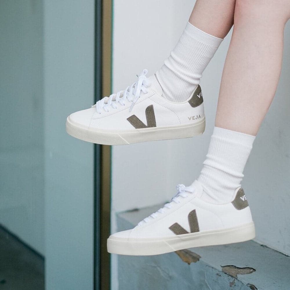 Veja Campo Sneakers White & Kaki - HADNUS