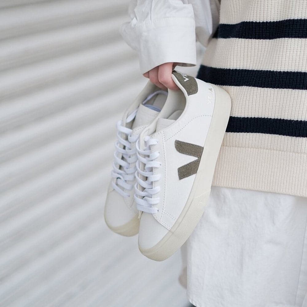 Veja Campo Sneakers White & Kaki - HADNUS